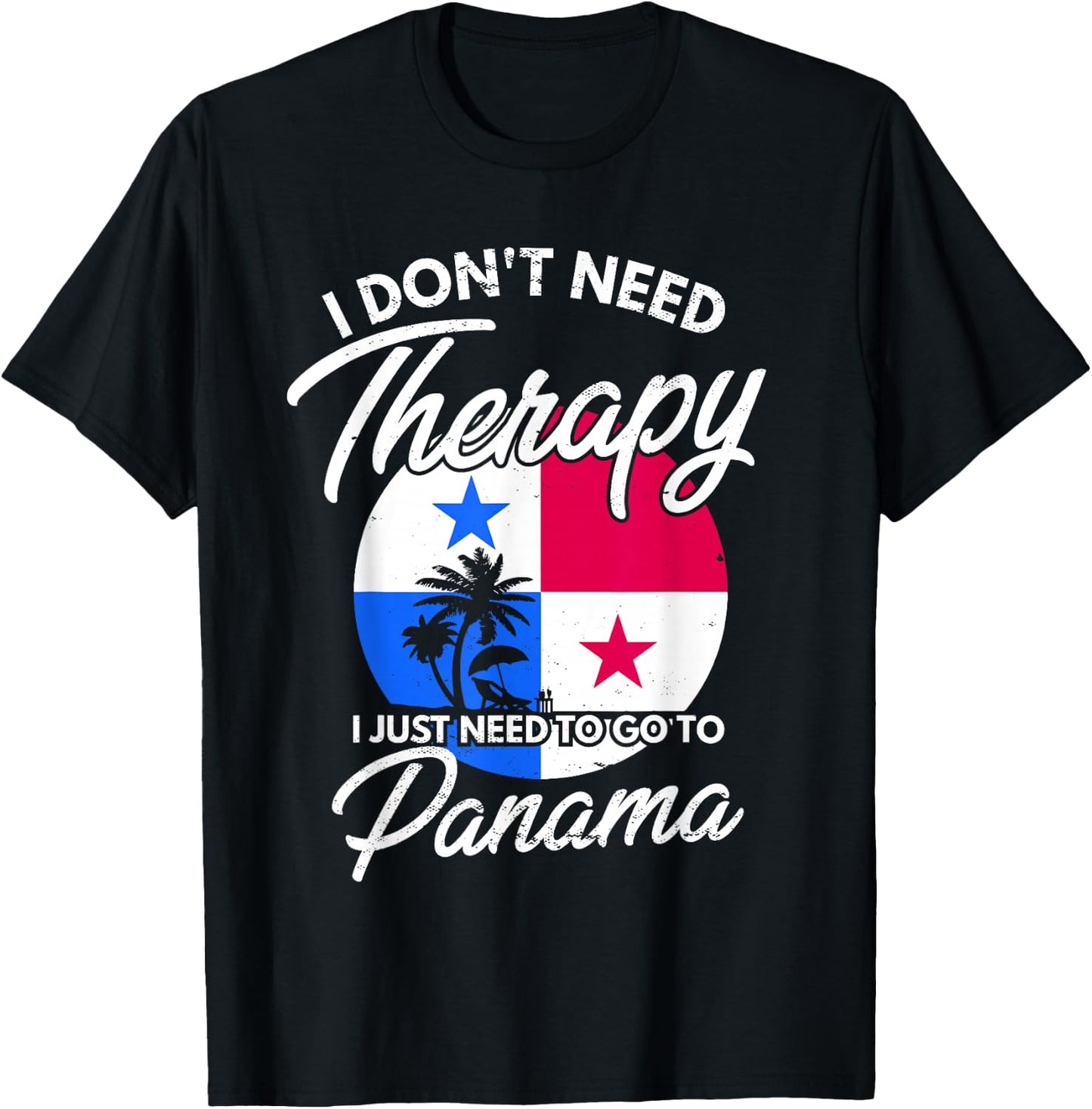Panamanian Flag I Panama Flag I Vacation Panama T-Shirt - T-Shirt | Black