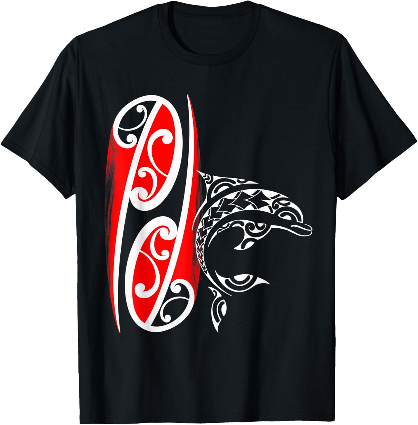 Maori dolphin T-Shirt - T-Shirt | Black