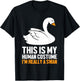 This Is My Human Costume I'm Really A Swan T-Shirt - T-Shirt | Black