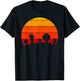 Vintage Retro Sunset Halloween Cemetery, Halloween Costume T-Shirt - T-Shirt | Black