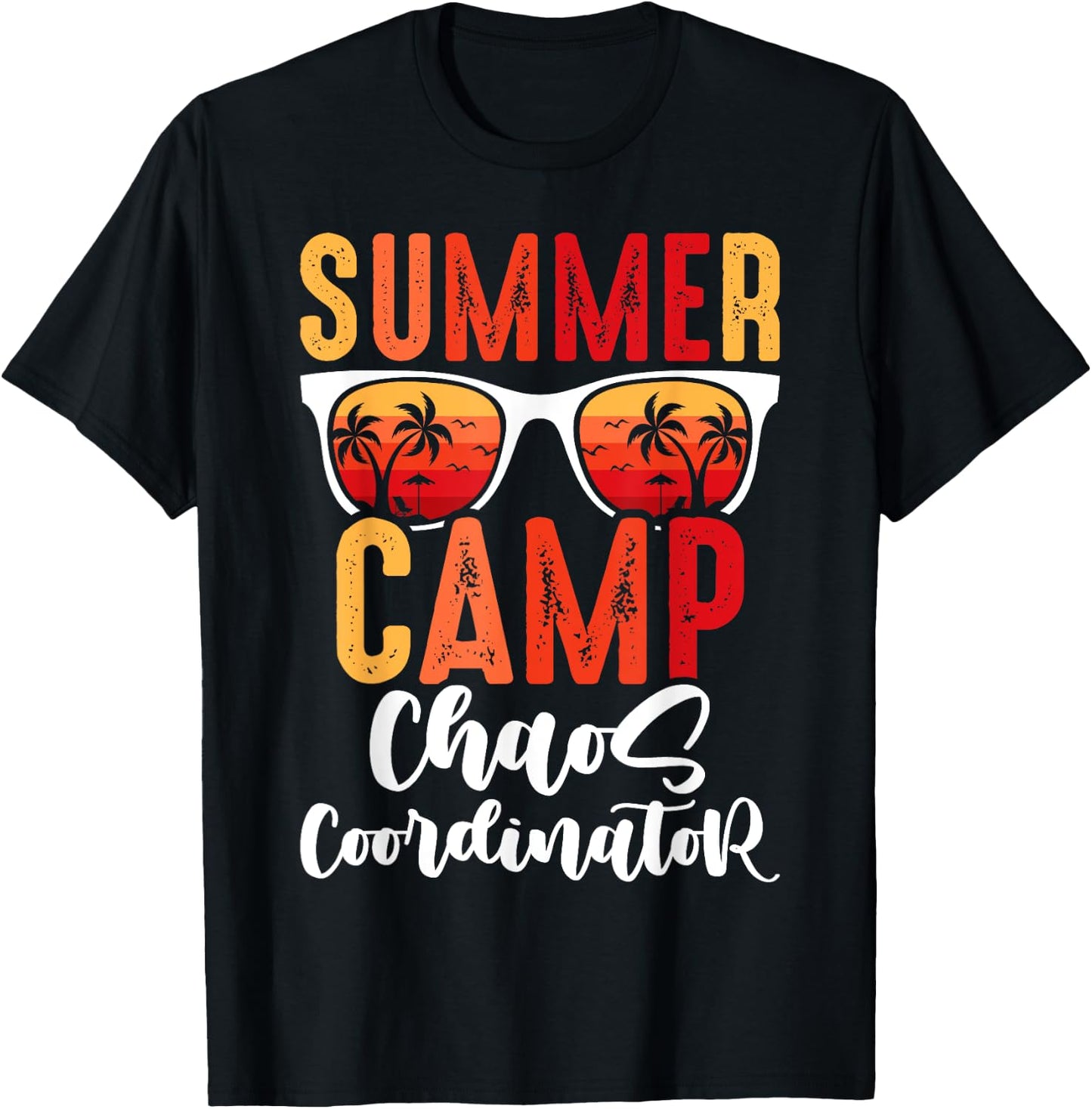 Chaos Coordinator Funny Summer Camp Counselor T-Shirt - T-Shirt | Black