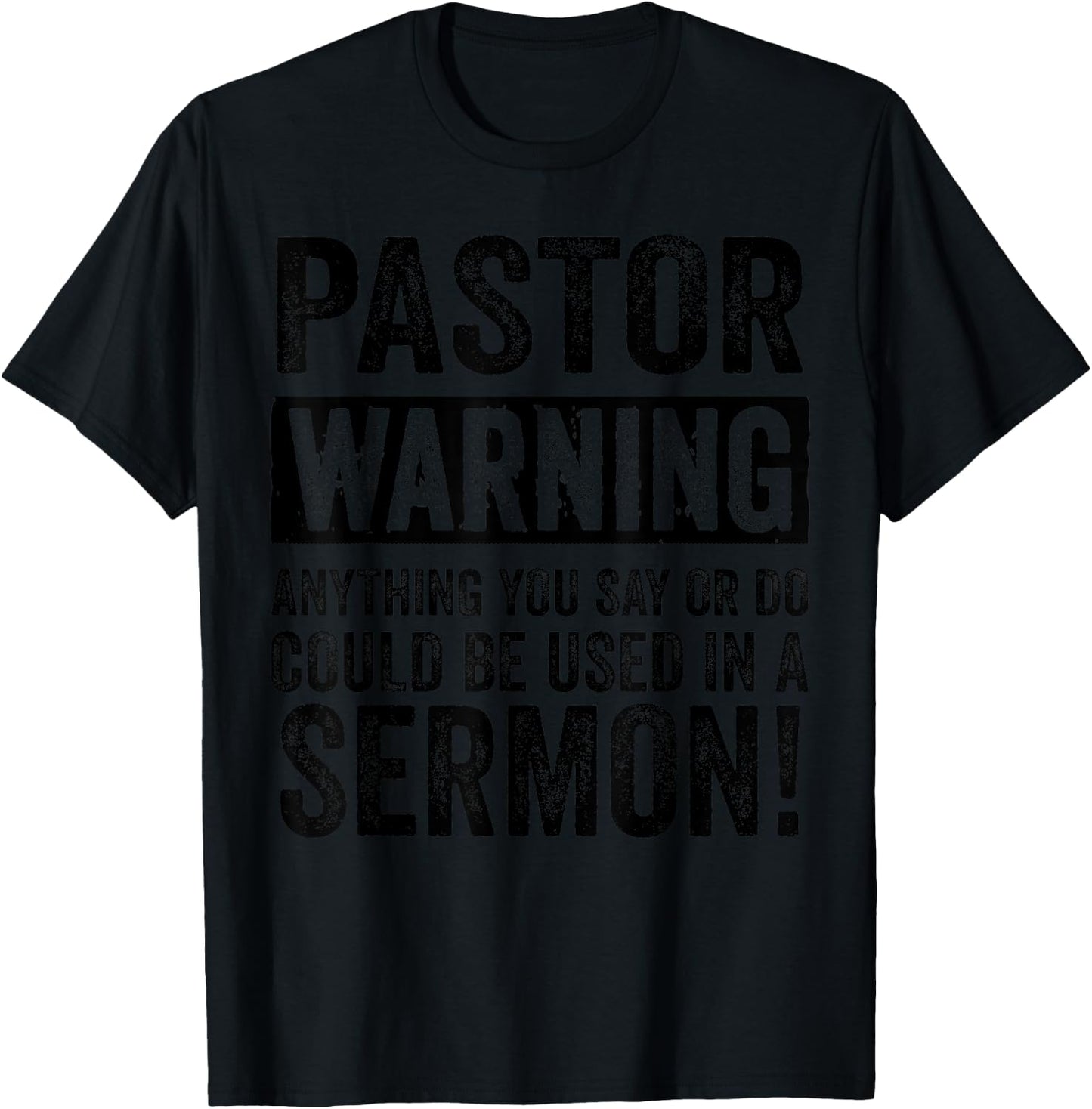 Funny Pastor Gift Religious Preachers Men Women Church T-Shirt - T-Shirt | Black
