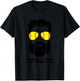 Softball Dad With Beard And Cool Sunglasses T-Shirt - T-Shirt | Black