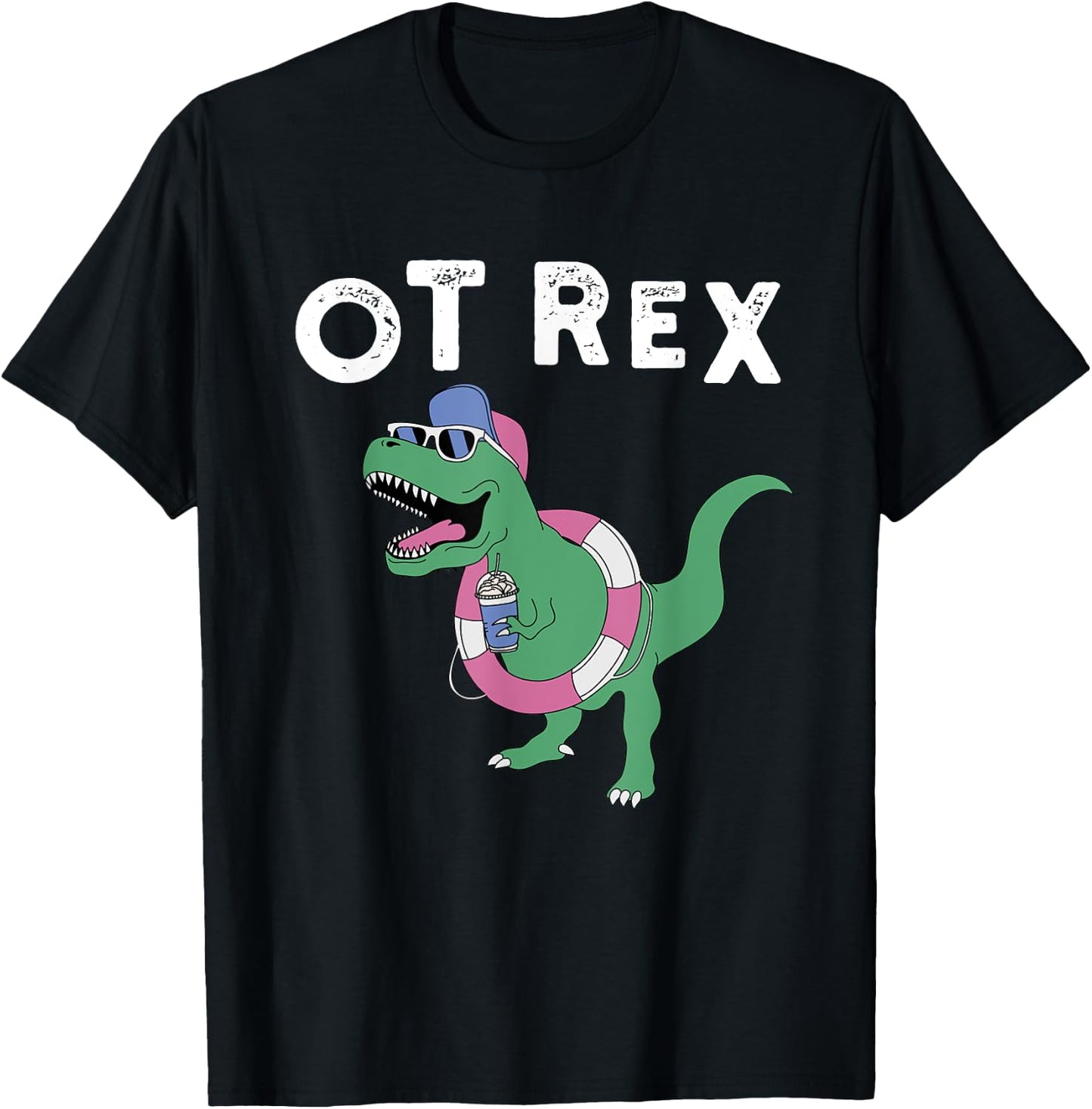 OT-Rex Occupational Therapy Therapist , Pediatric OT T-Shirt - T-Shirt | Black
