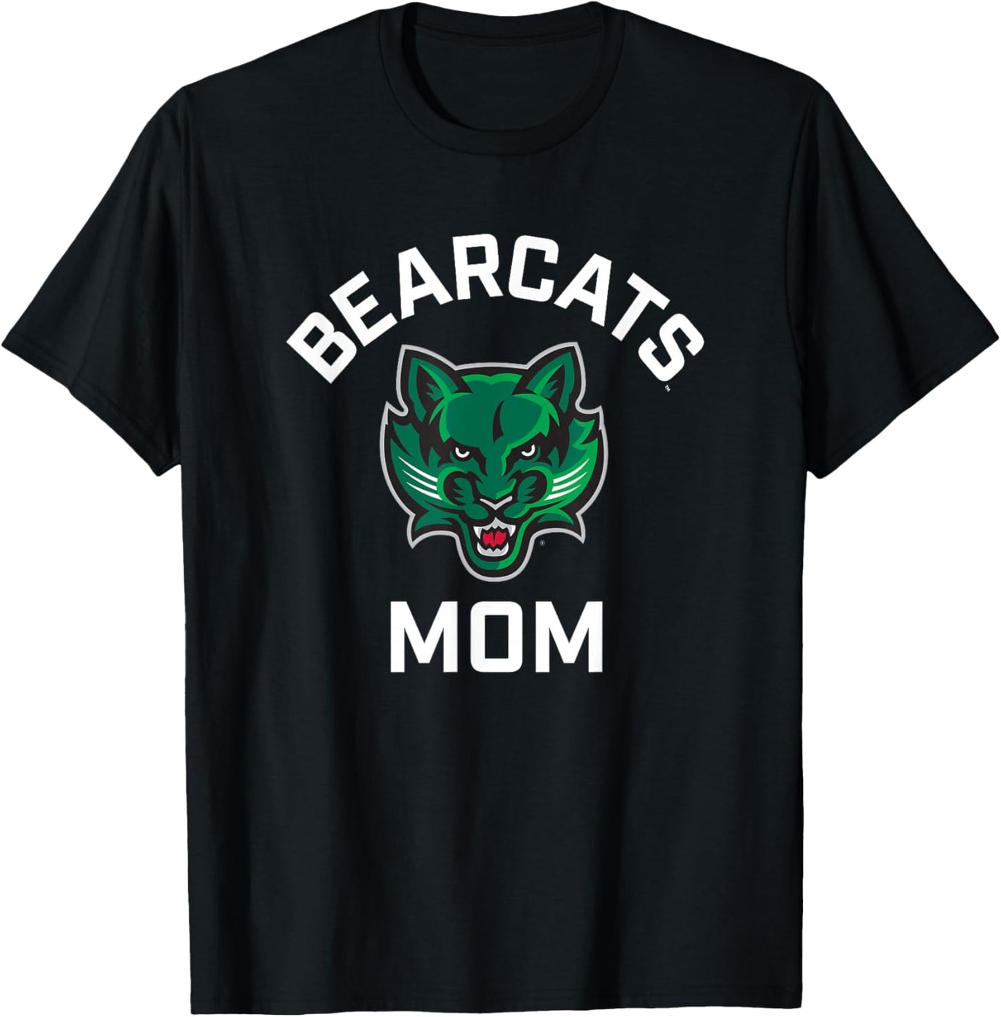 Binghamton University Bearcats Arched Mom T-Shirt - T-Shirt | Black