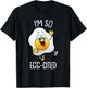 Funny Egg Gift Kids Men Women Cool Fried Egg Lover Food Pun T-Shirt - T-Shirt | Black