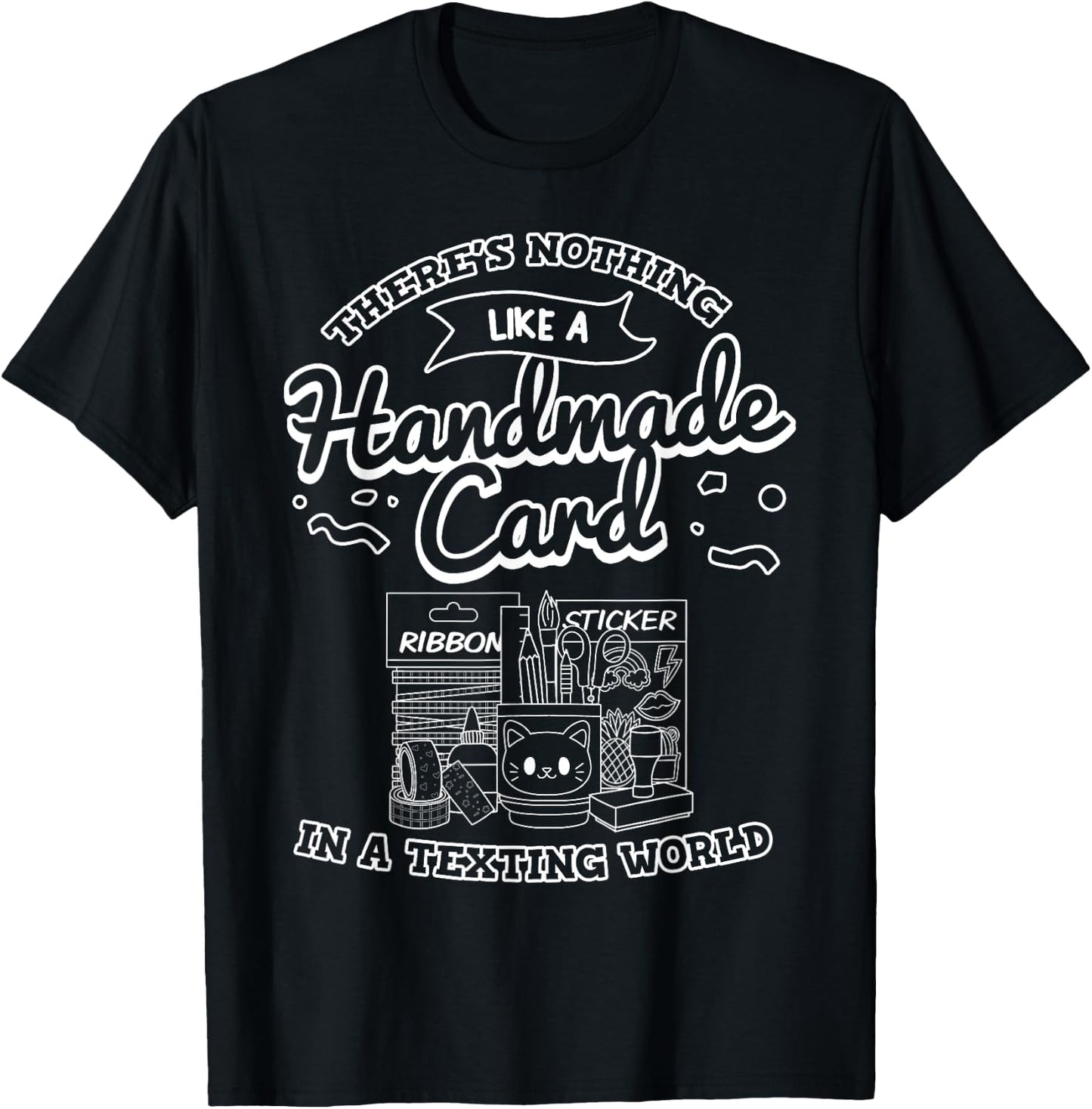 Cardmaking Scrapbooking Gift Crafting Card Crafter T-Shirt - T-Shirt | Black