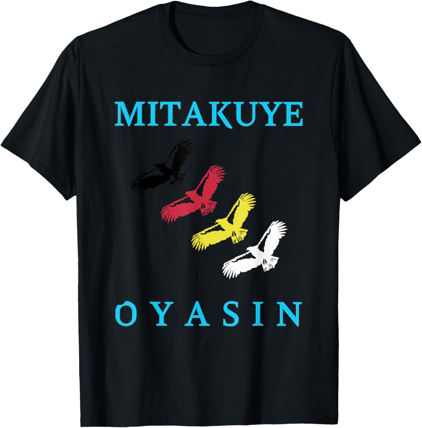Mitakuye Oyasin Indian Culture - Oglala Lakota Sioux Chief T-Shirt - T-Shirt | Black