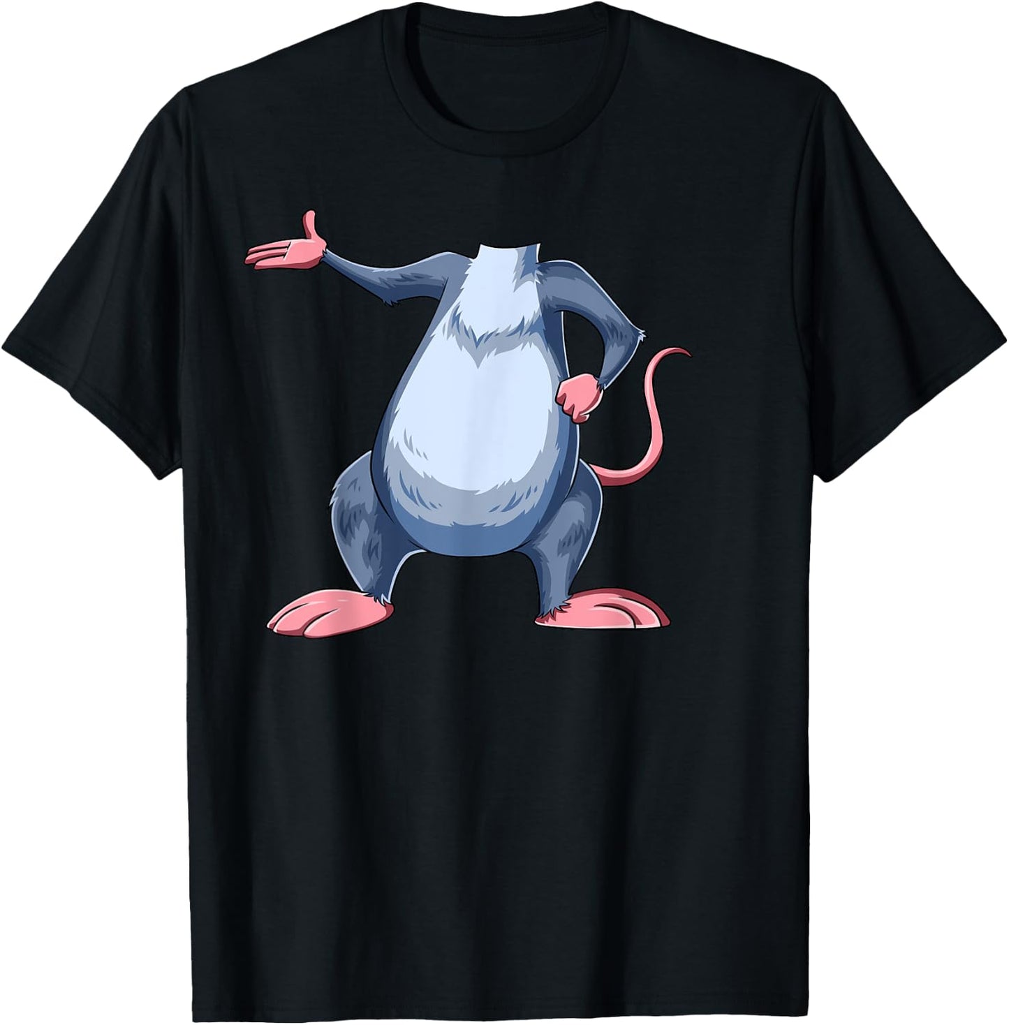 Easy Rat Costume Rat Body Headless Rat Costume T-Shirt - T-Shirt | Black