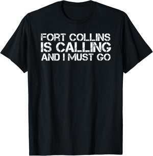 FORT COLLINS CO COLORADO Funny City Trip Home Roots USA Gift T-Shirt - T-Shirt | Black