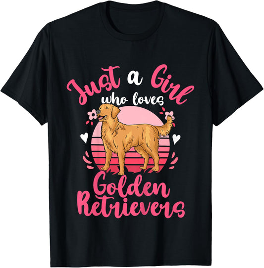 Golden Retriever T-Shirt - T-Shirt | Black