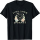 Dungeons & Dragons D20 Find Your Journey Retro Floral Frame T-Shirt - T-Shirt | Black