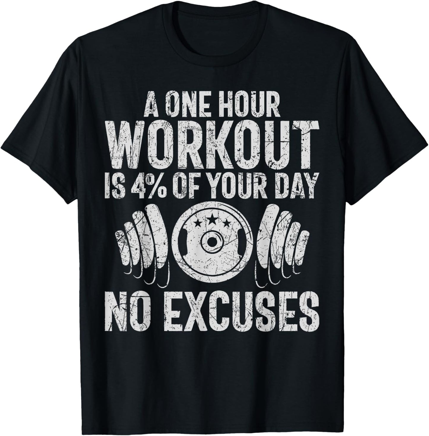 A one Hour Workout is 4% of your Day Personal Trainer T-Shirt - T-Shirt | Black