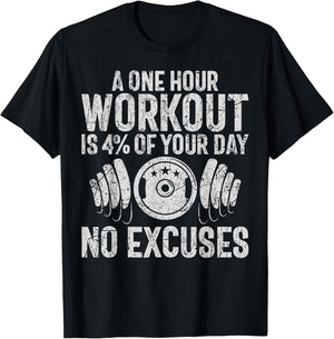 A one Hour Workout is 4% of your Day Personal Trainer T-Shirt - T-Shirt | Black
