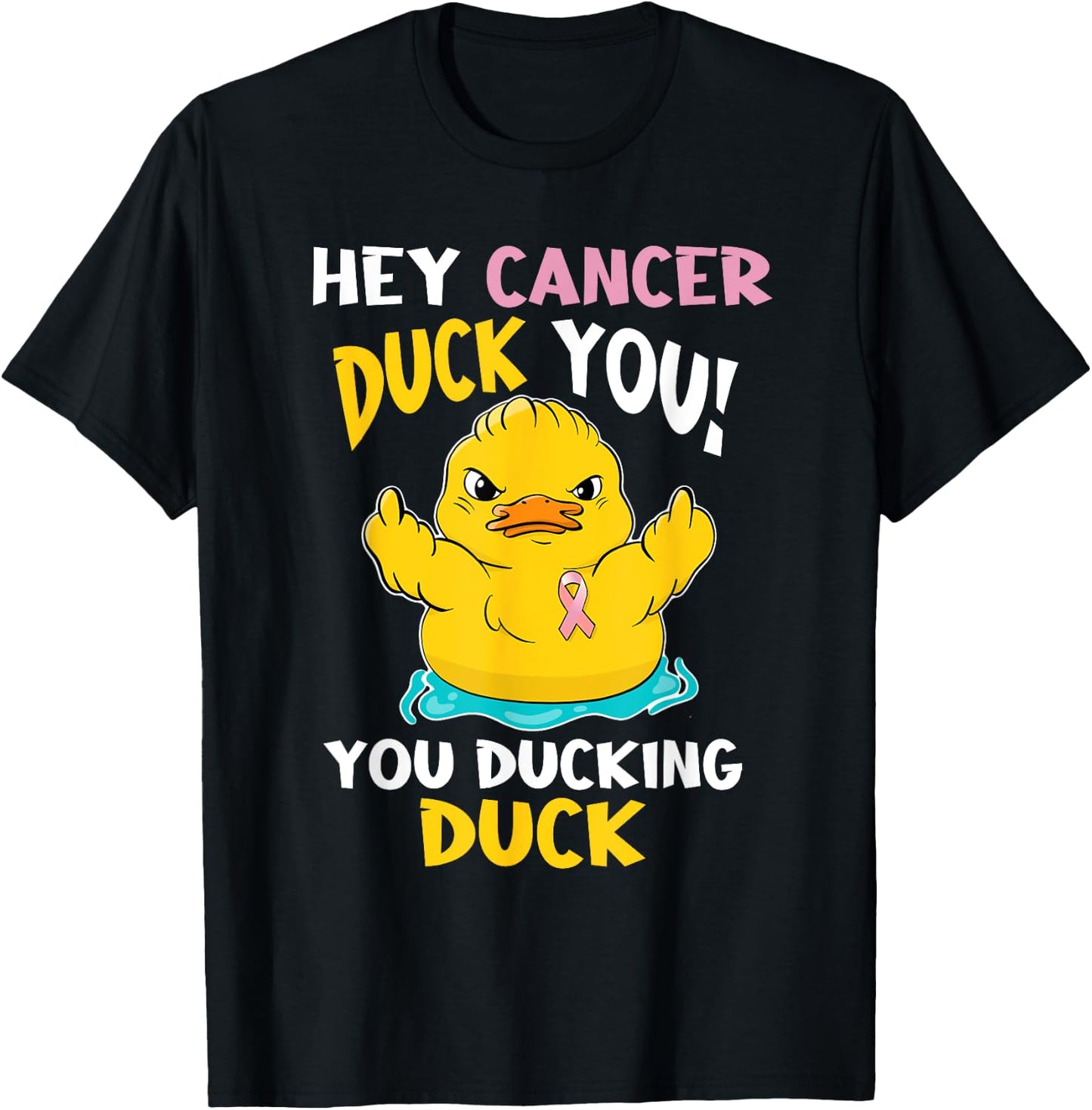 Daring Duckie - Breast Cancer Warrior T-Shirt - T-Shirt | Black
