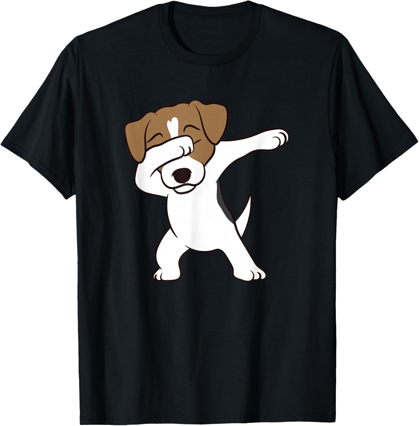 Dabbing Jack Russell Terrier Dog Dabbing Jack Russell T-Shirt - T-Shirt | Black