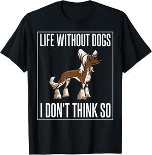 Chinese Crested Powderpuff Dog Gift Puppies Owner Lover Men Women Kids T-Shirt - T-Shirt | Black