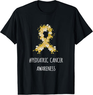 Pediatric Cancer Awareness Shirt | Pediatric Cancer T-Shirt - T-Shirt | Black