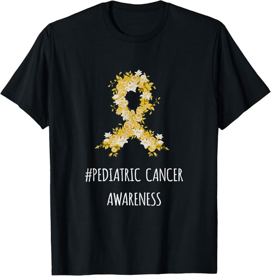 Pediatric Cancer Awareness Shirt | Pediatric Cancer T-Shirt - T-Shirt | Black