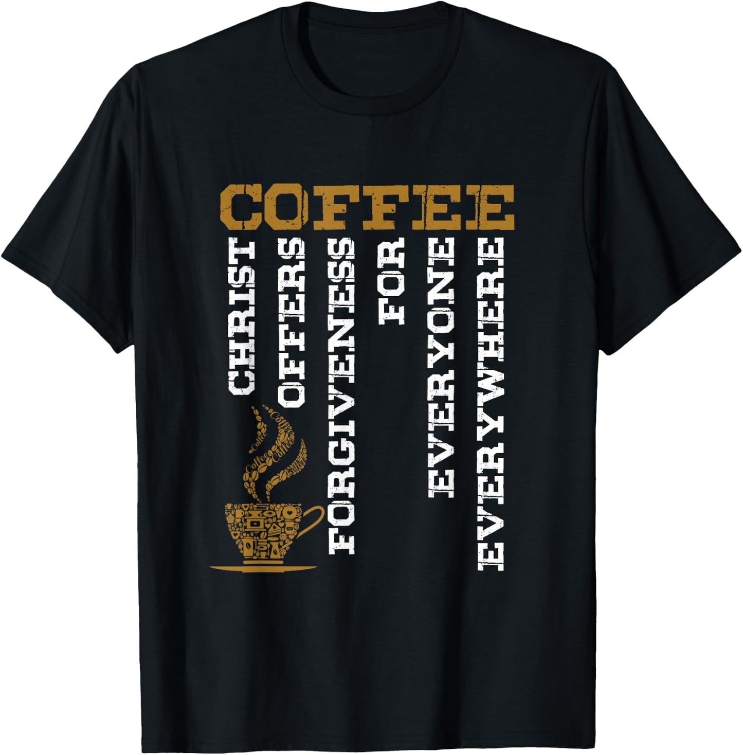 Coffee Definition Christian Christian God Believer Gift T-Shirt - T-Shirt | Black
