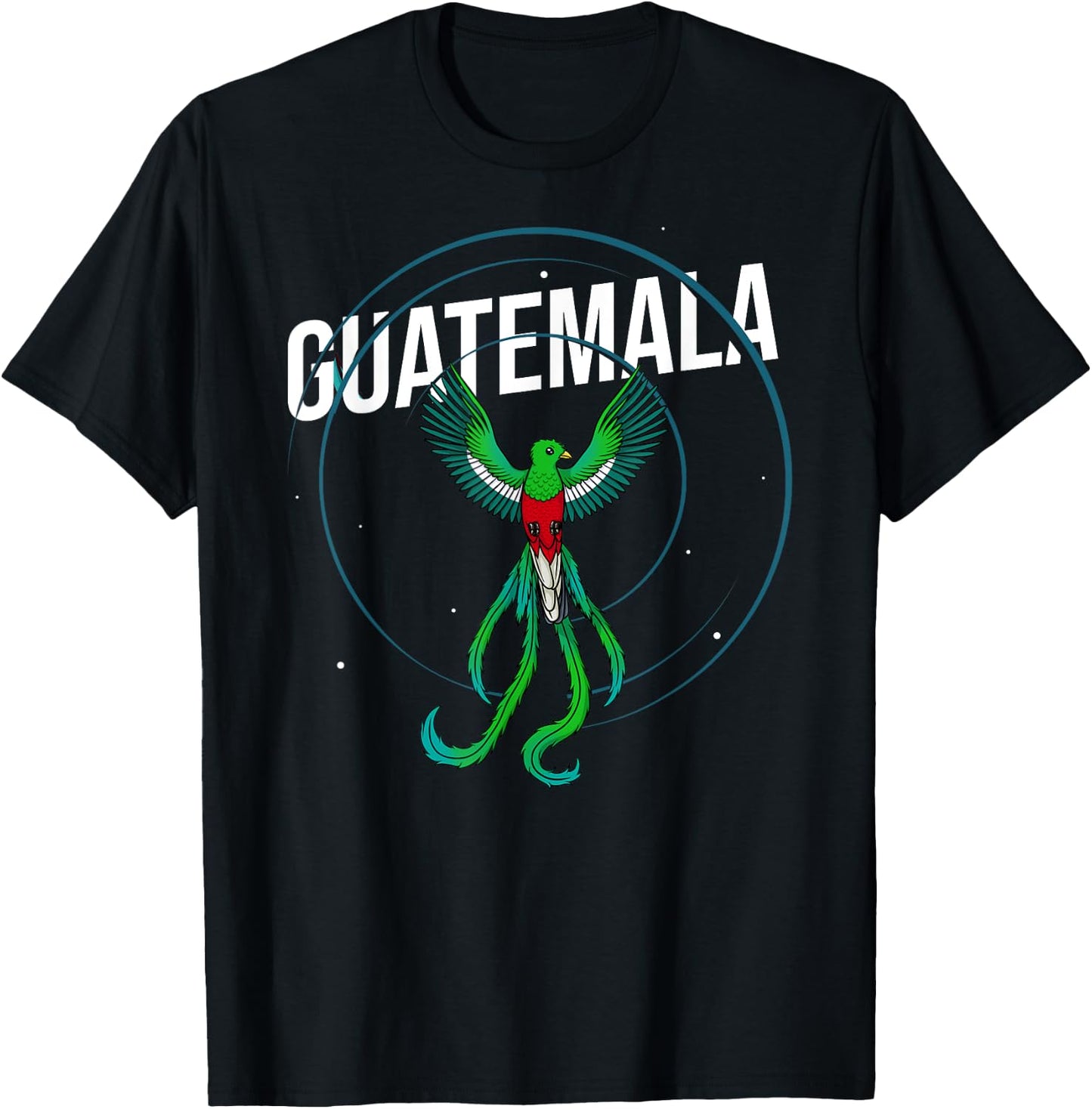 Quetzal Bird Guatemala Feathers Animal T-Shirt - T-Shirt | Black