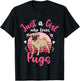 Kids Pug Just a Girl Who Loves Pugs T-Shirt - T-Shirt | Black