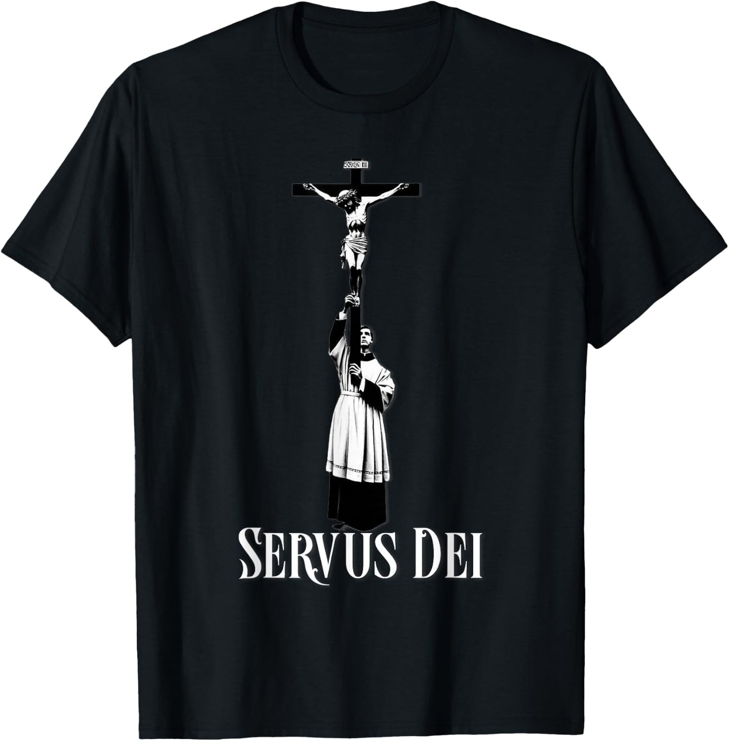 Catholic Altar Server Latin Mass T-Shirt - T-Shirt | Black