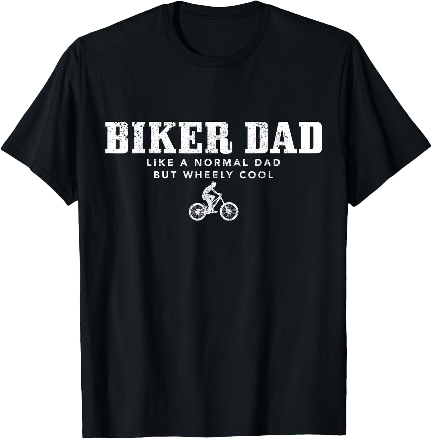 Mountain Bike Biker Dad MTB Downhill Mountain Biker Gift T-Shirt - T-Shirt | Black