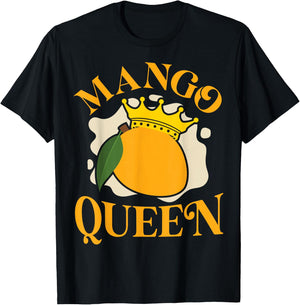 Fruit Lover Mango Queen T-Shirt - T-Shirt | Black