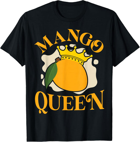 Fruit Lover Mango Queen T-Shirt - T-Shirt | Black