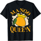 Fruit Lover Mango Queen T-Shirt - T-Shirt | Black
