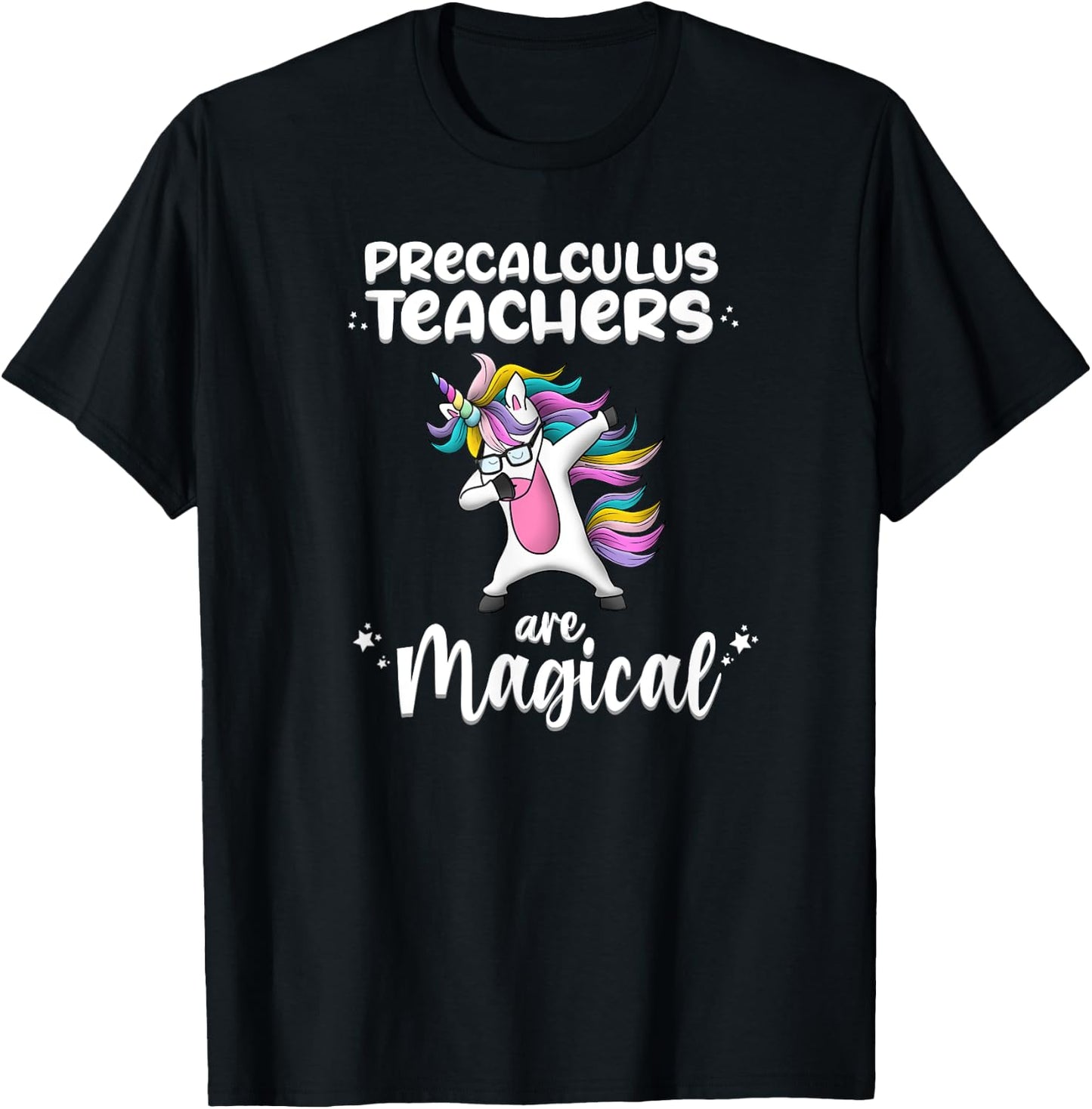 Unicorn Precalculus Love Funny School Teacher Magical Women Girls Kids T-Shirt - T-Shirt | Black
