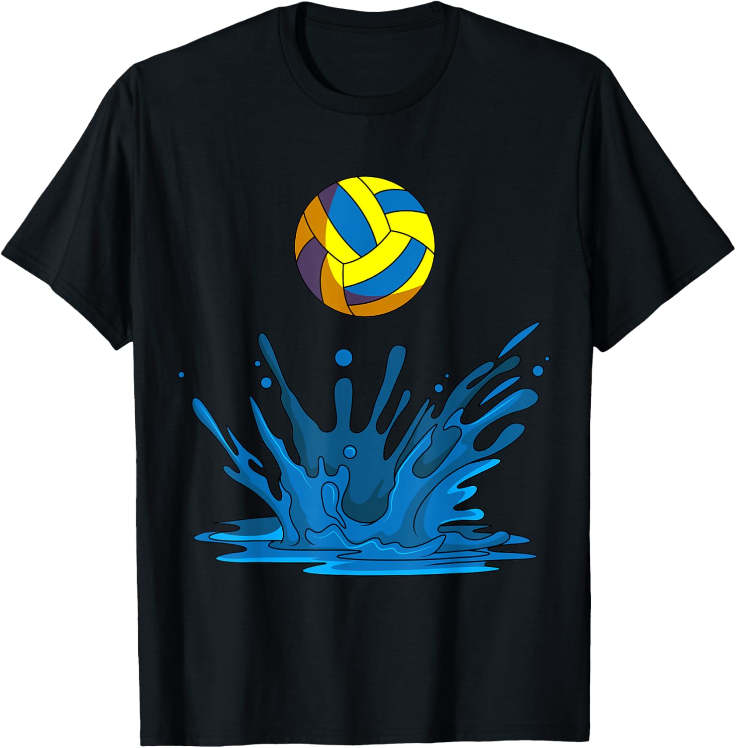 Water Polo Ball Player Team Sport Lover Swimmer Goalie T-Shirt - T-Shirt | Black