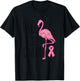 Flock You Breast Cancer Flamingo Pink Ribbon Support Gift T-Shirt - T-Shirt | Black