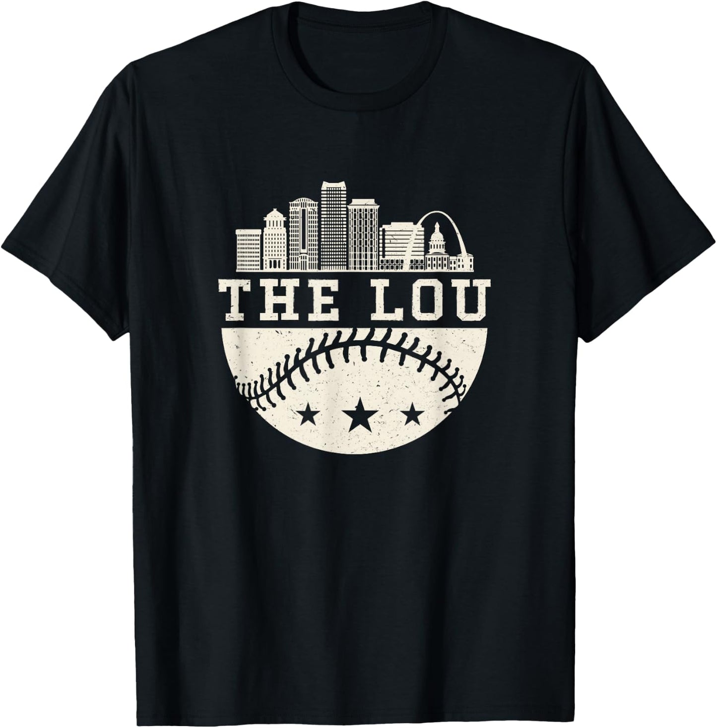 Baseball Season St. Louis The lou Fan Hometown shirt T-Shirt - T-Shirt | Black