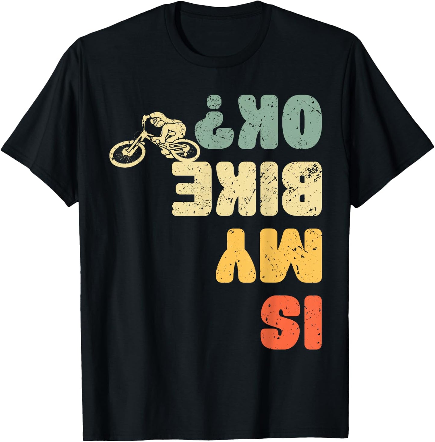 Retro Is My Bike Ok Youth Kids Vintage Cycling T-Shirt - T-Shirt | Black
