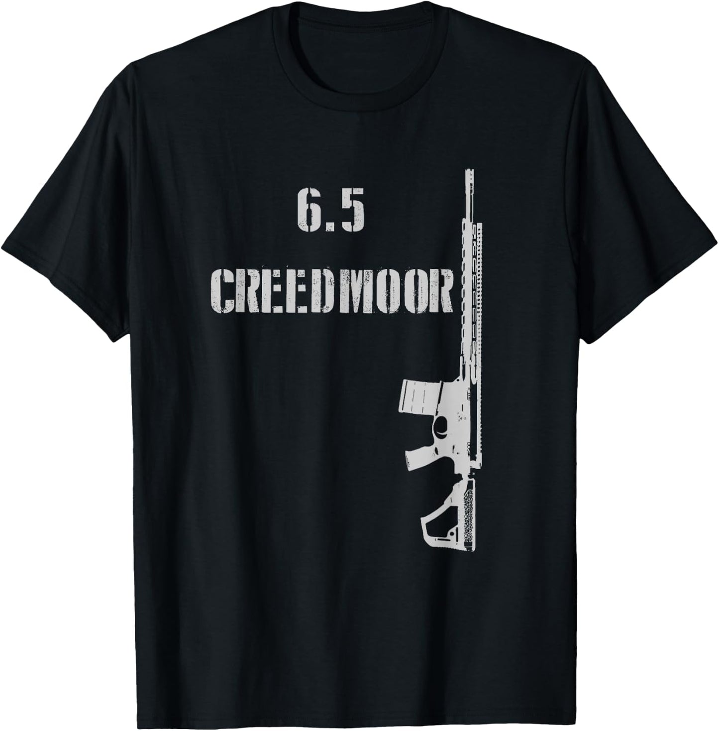 6.5 Creedmoor AR-10 Rifle Long Range 2A Shooting Range T-Shirt - T-Shirt | Black