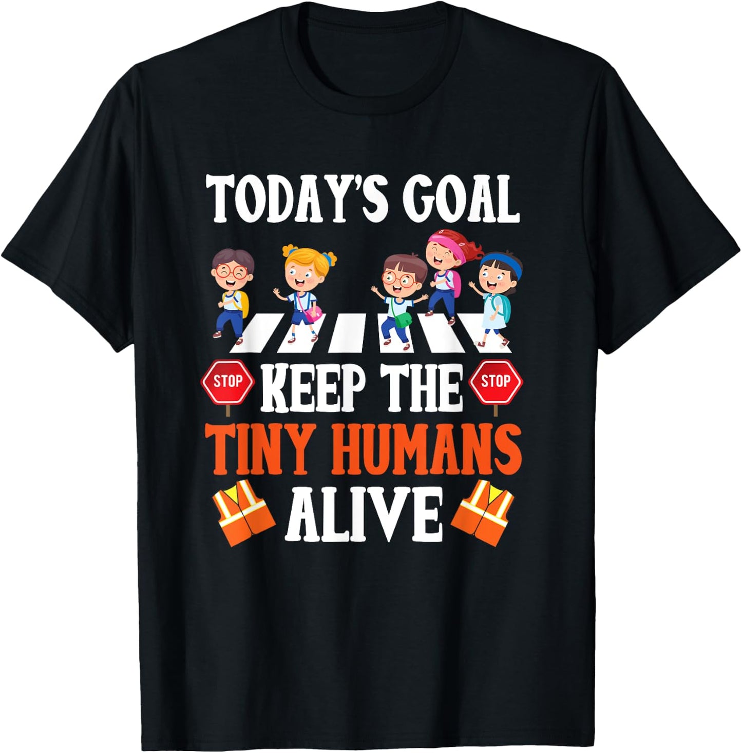 School Crossing Guard T-Shirt - T-Shirt | Black