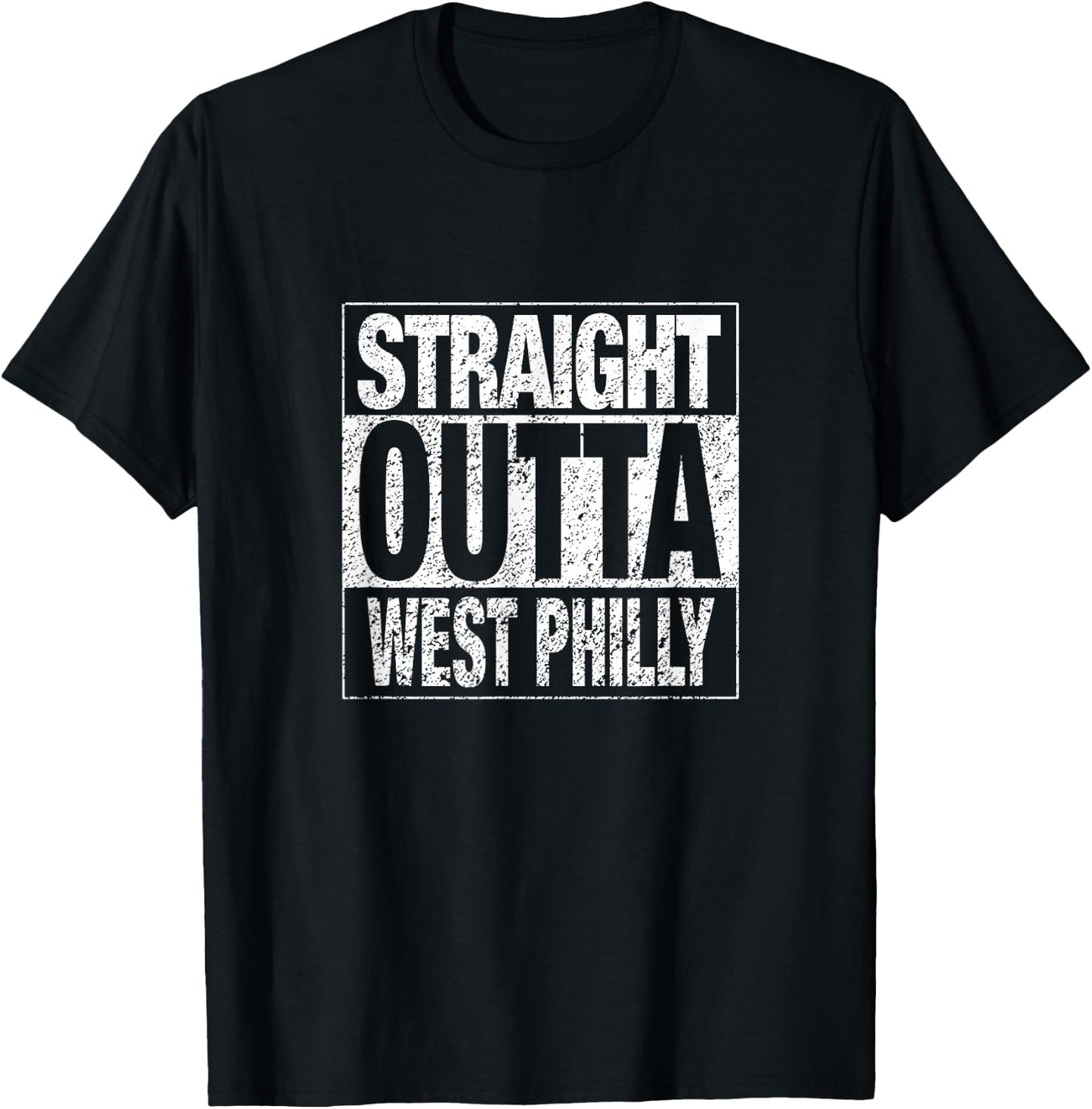 Straight Outta West Philly Philadelphia Pride T-Shirt - T-Shirt | Black