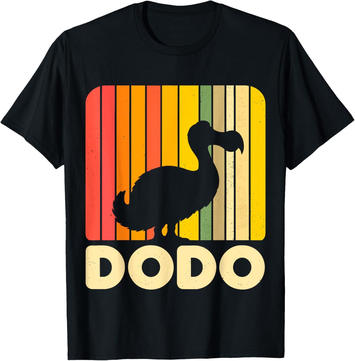 Retro Dodo Bird Animal T-Shirt - T-Shirt | Black