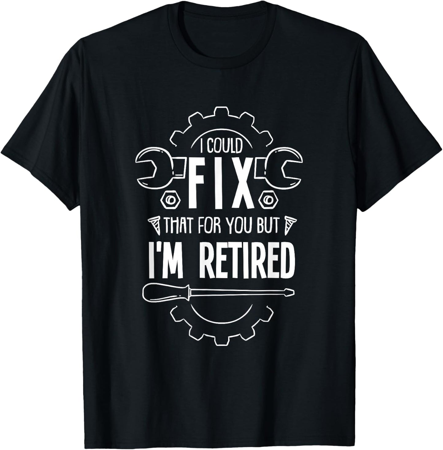 Funny Retirement Gift A Retired Mechanic T-Shirt - T-Shirt | Black