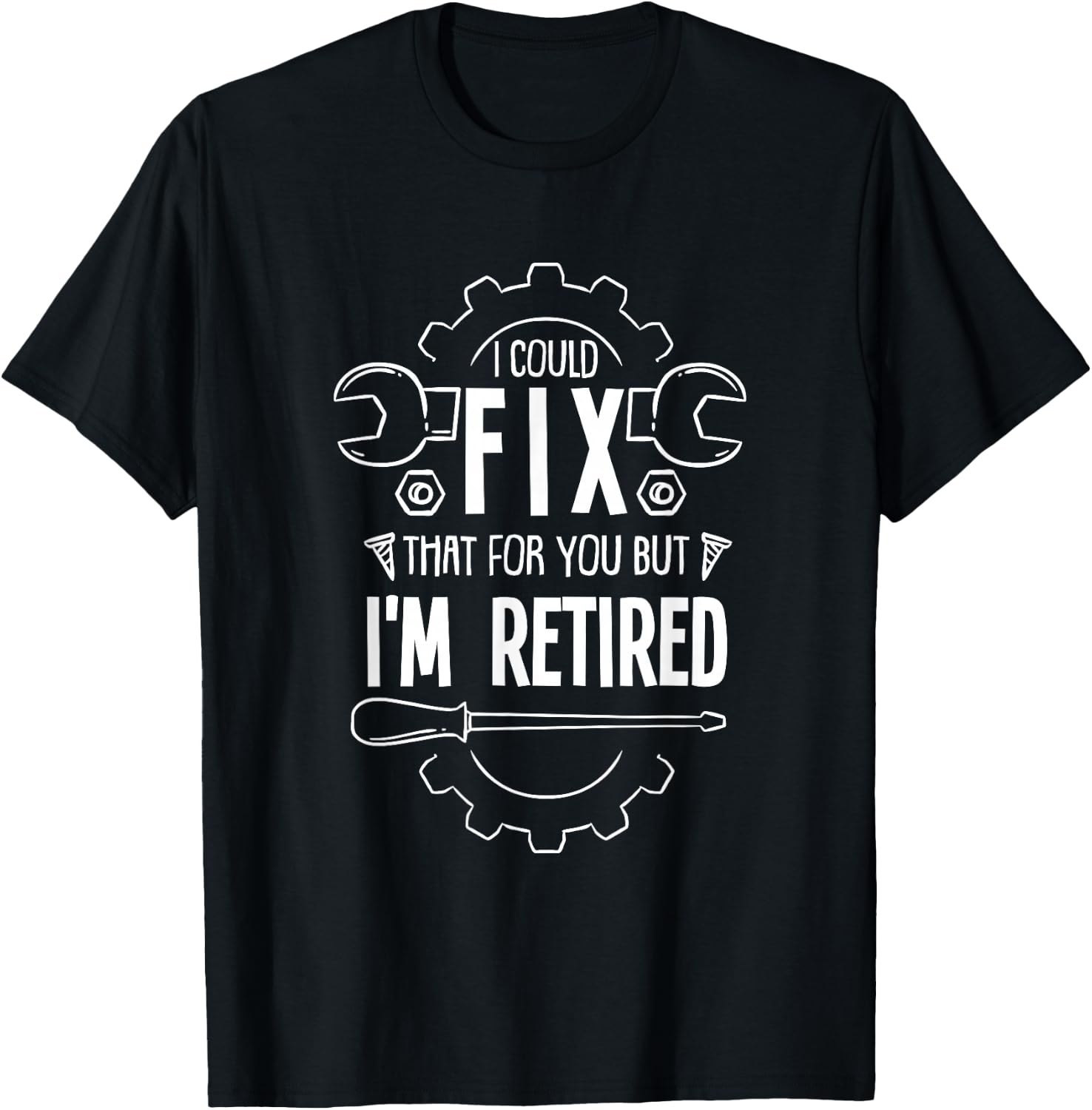 Funny Retirement Gift A Retired Mechanic T-Shirt - T-Shirt | Black