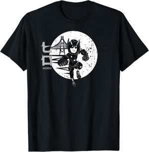 Disney Big Hero 6 Hiro Hamada Kanji San Fransokyo Vintage T-Shirt - T-Shirt | Black