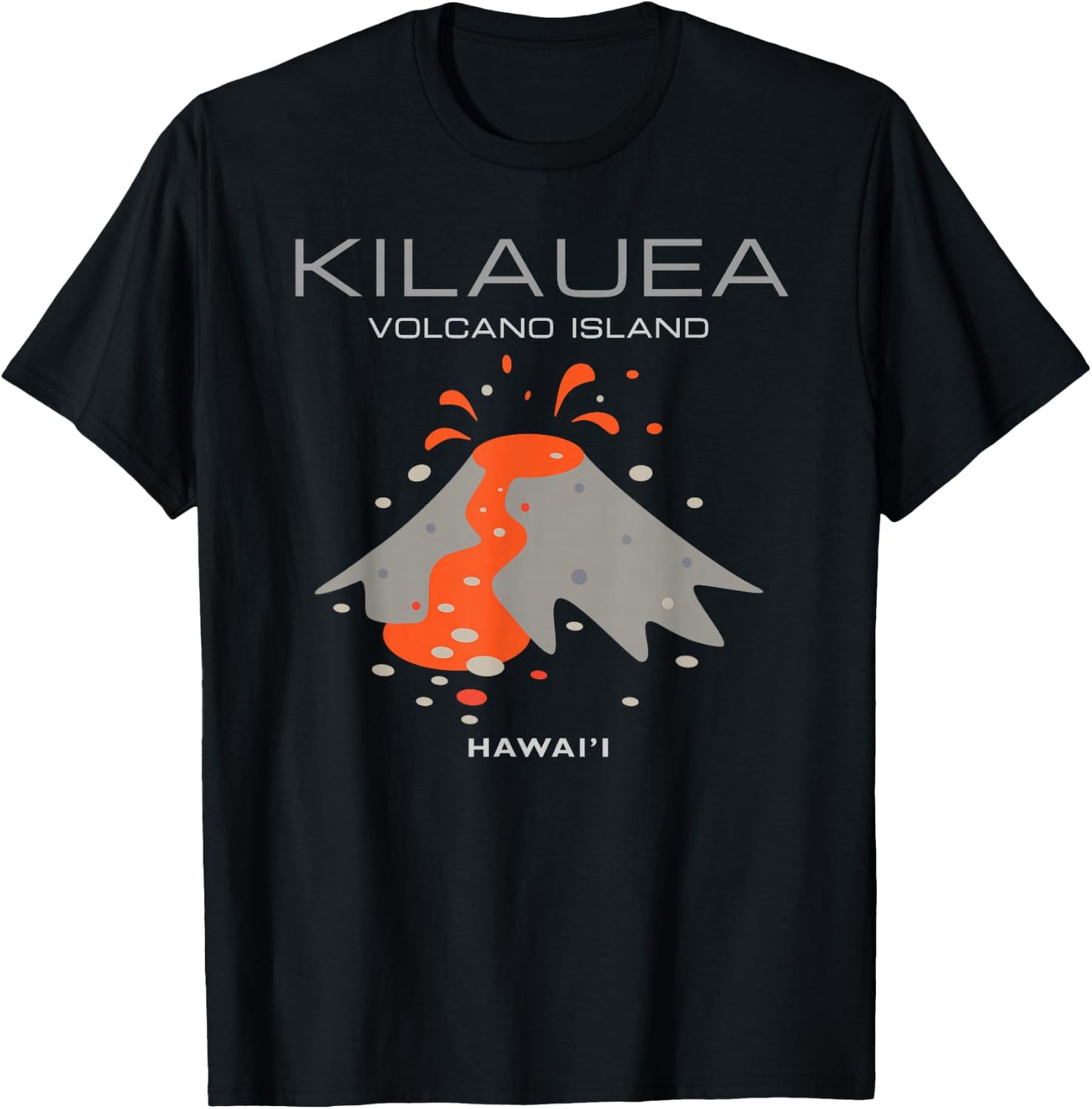 Kilauea Hawaii Volcano Island Modern Hawaiian Designer Gift T-Shirt - T-Shirt | Black