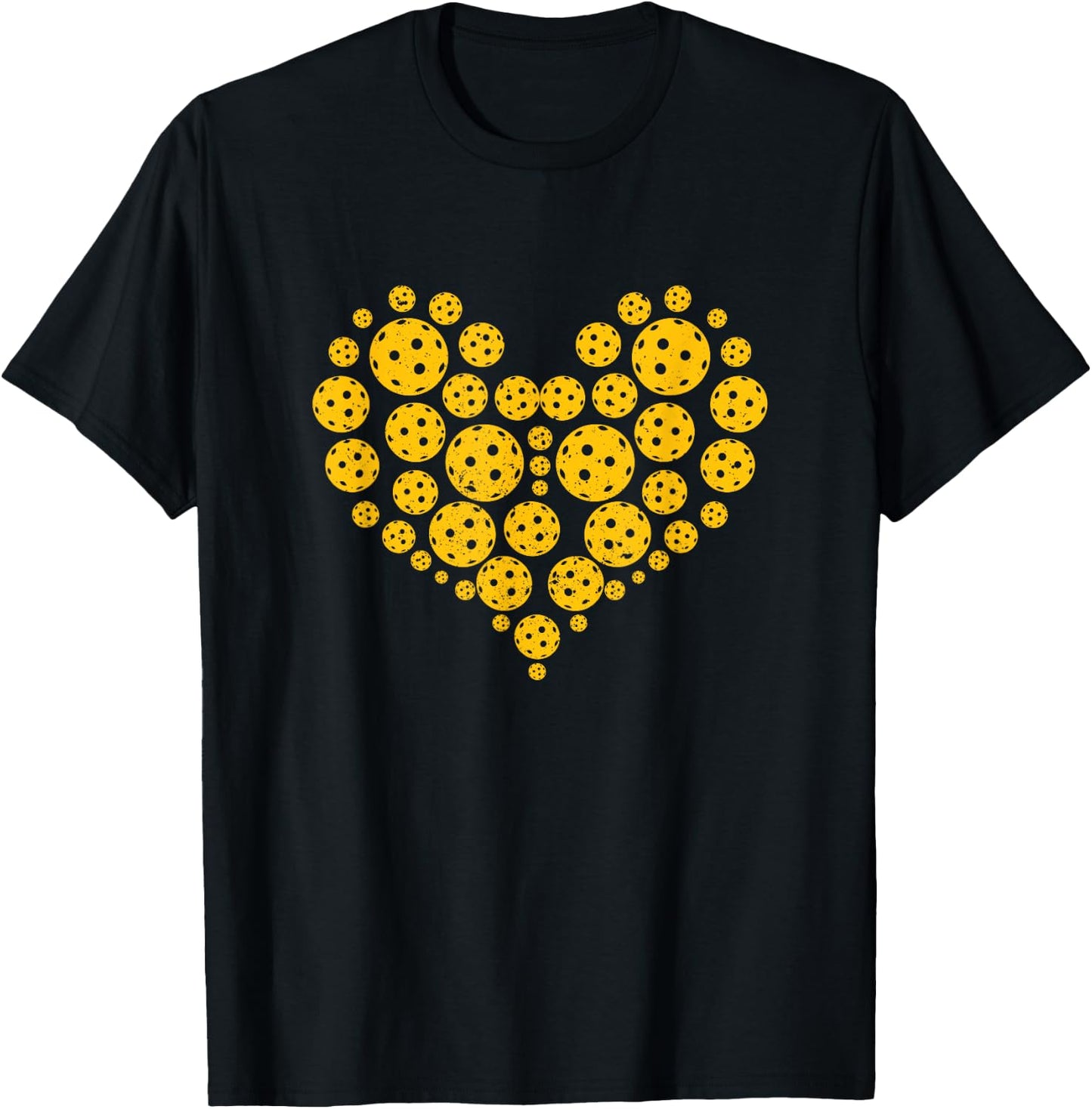 Funny Pickleball Player Paddle - Pickleballing & Pickleball T-Shirt - T-Shirt | Black