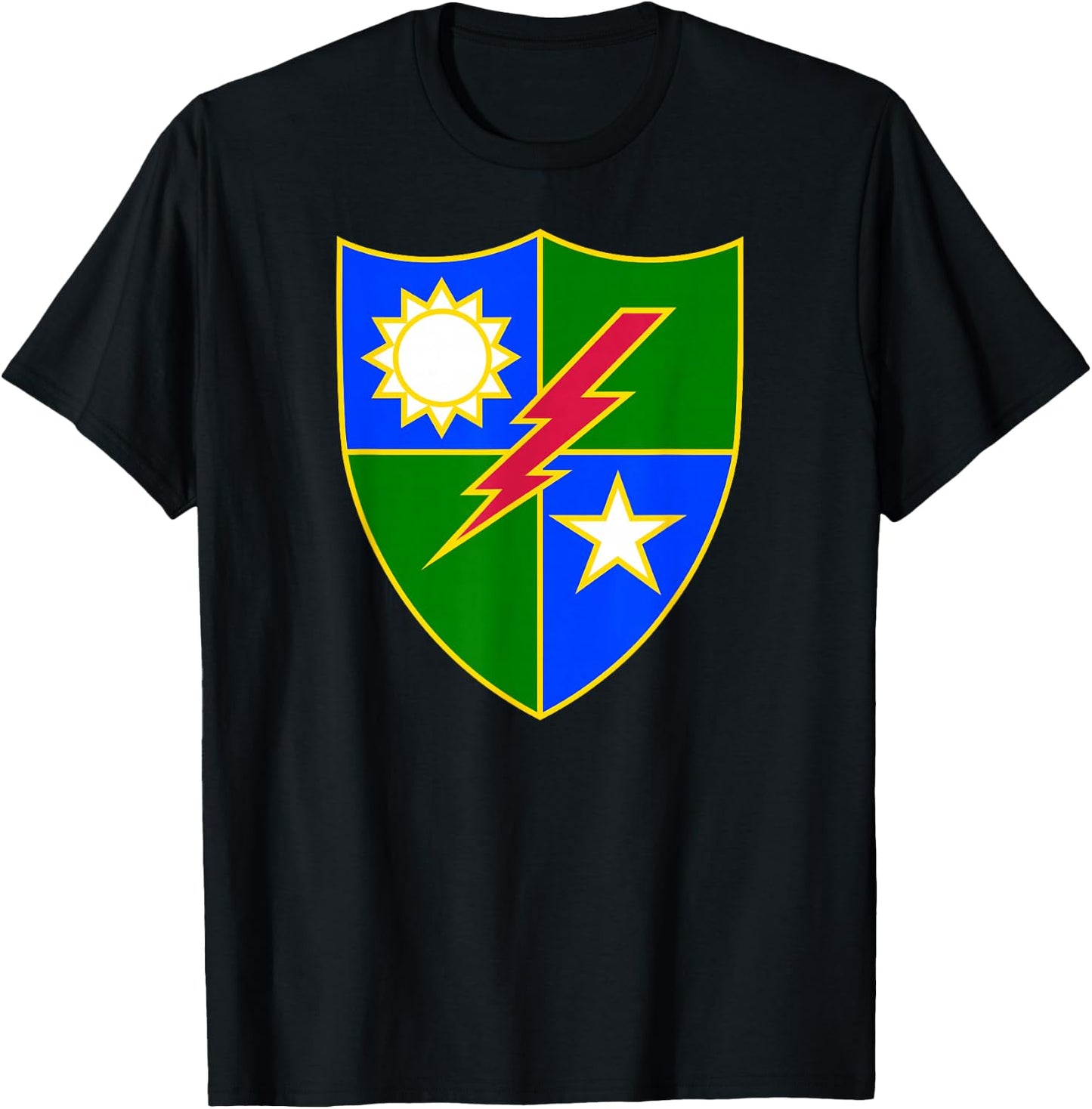 US Army Ranger - 75th Ranger Regiment DUI T-Shirt - T-Shirt | Black