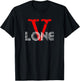 Big RED V Lone Friends T-Shirt - T-Shirt | Black