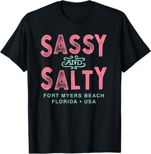 Fort Myers Beach Florida Sassy Souvenir T-Shirt - T-Shirt | Black