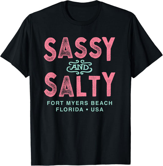 Fort Myers Beach Florida Sassy Souvenir T-Shirt - T-Shirt | Black