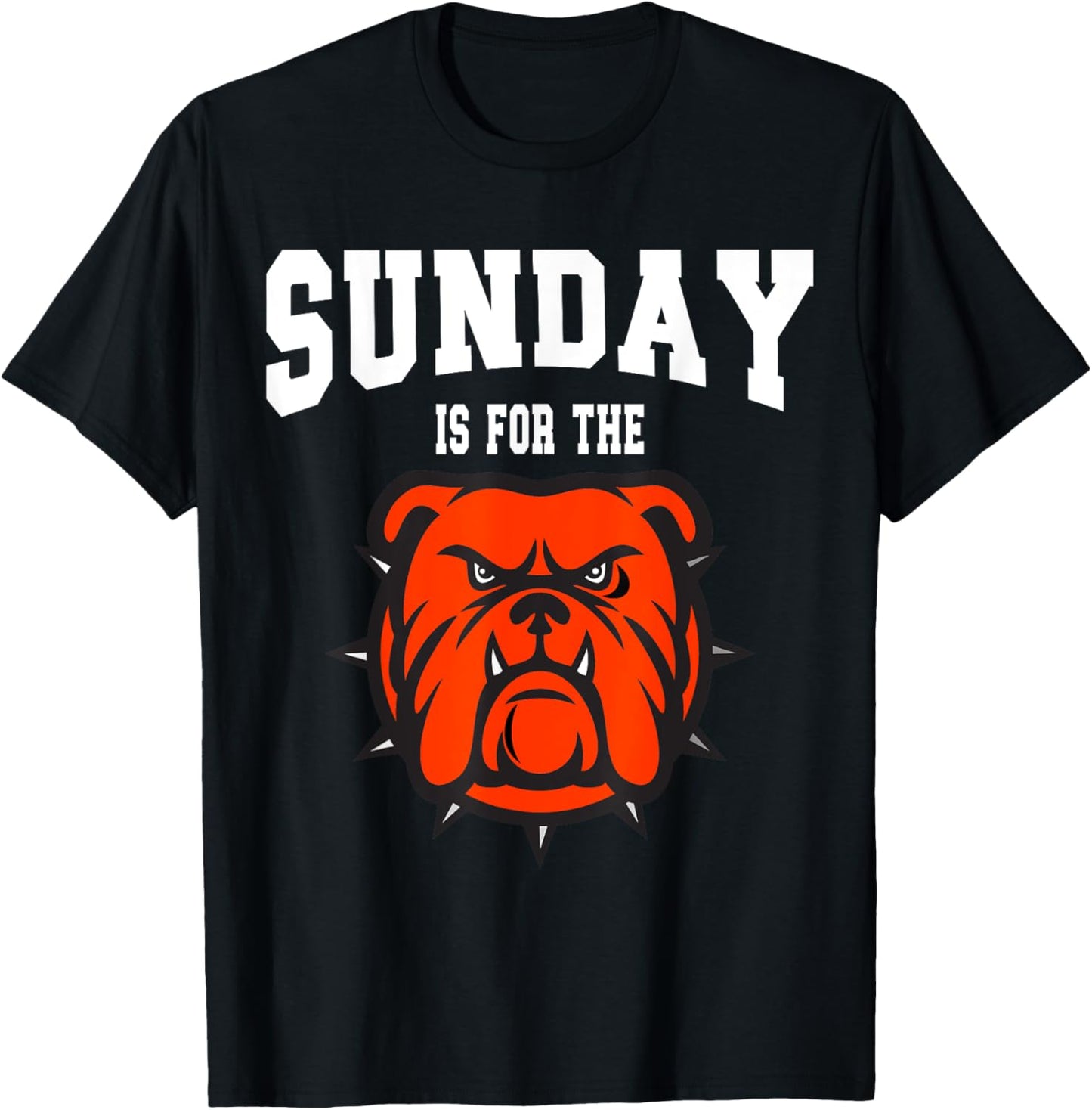 Sunday is for the Bone Yard Dawgs, Cleveland Game Day T-Shirt - T-Shirt | Black